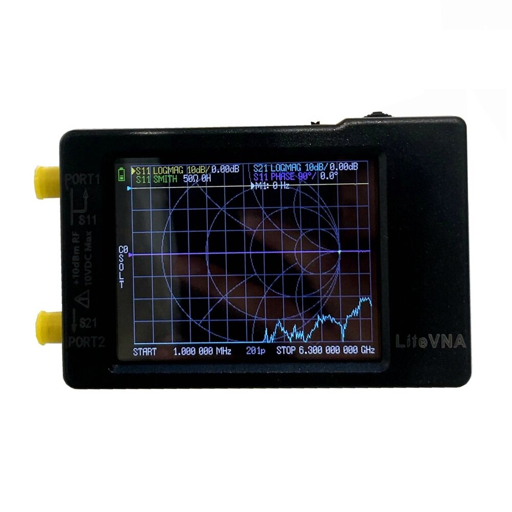 50kHz-6.3GHz LiteVNA 2.8"/3.95" Display Vector Network Analyzer HF VHF UHF Antenna