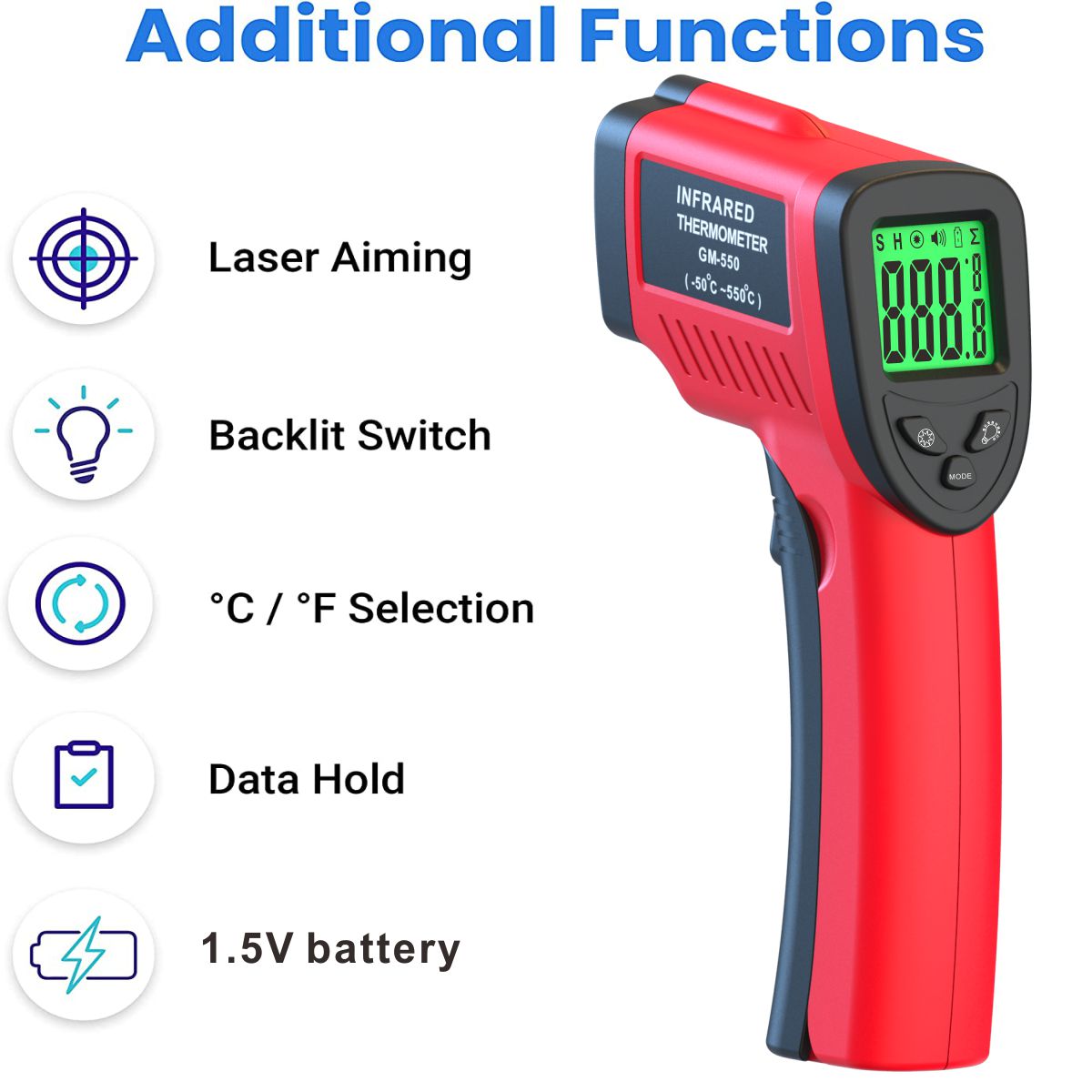 Industrial Laser Infrared Thermograph For Cooking Oven Temperature Testing