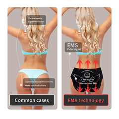 EMS Hips Trainer with Remote Control - Buttocks Toner & Muscle Stimulator, 10 Modes, USB Rechargeable, Elevate Hip Curves