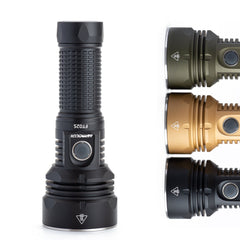 11000LM 639m Ultrabright Anduril UI Strong Flashlight Long Throw 18650/21700/26650 Powerful LED Torch
