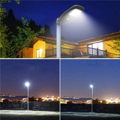 Solar Powered  PIR Motion Sensor 30LED Street Light Waterproof Outdoor Wall Lamp with Remote