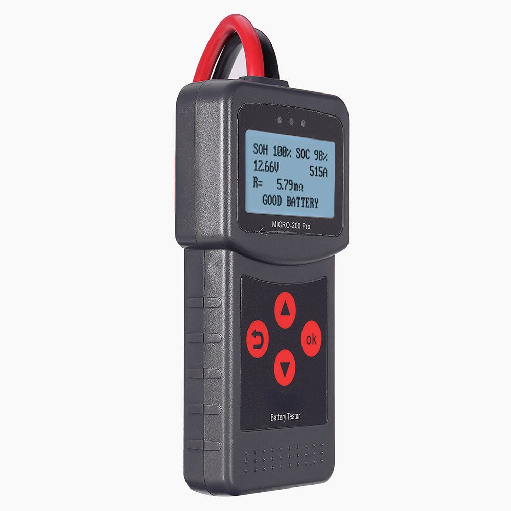 12V Car Motorcycle Battery Tester SAE CCA JIS Digital Battery Analyzer Micro-200Pro