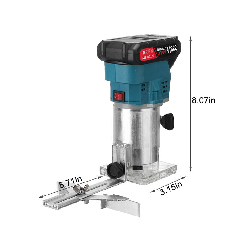 Brushless Rechargeable Electric Trimmer Multifunctional Wood Trimming Machine For Makita 18V Battery