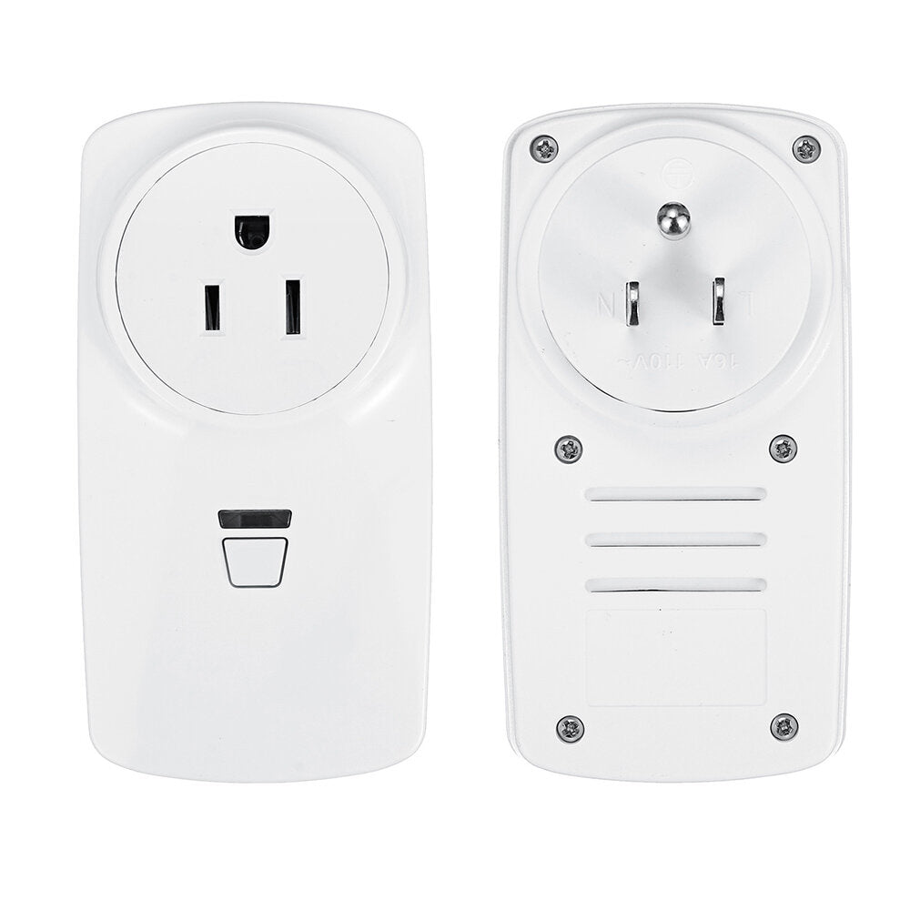 AC85V-250V Wireless Remote Control Socket US Standard Socket with Free Sticker Circular Remote Controller