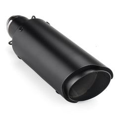 38-51mm Motorcycle Exhaust Muffler Pipe Tips Stainless Steel Black