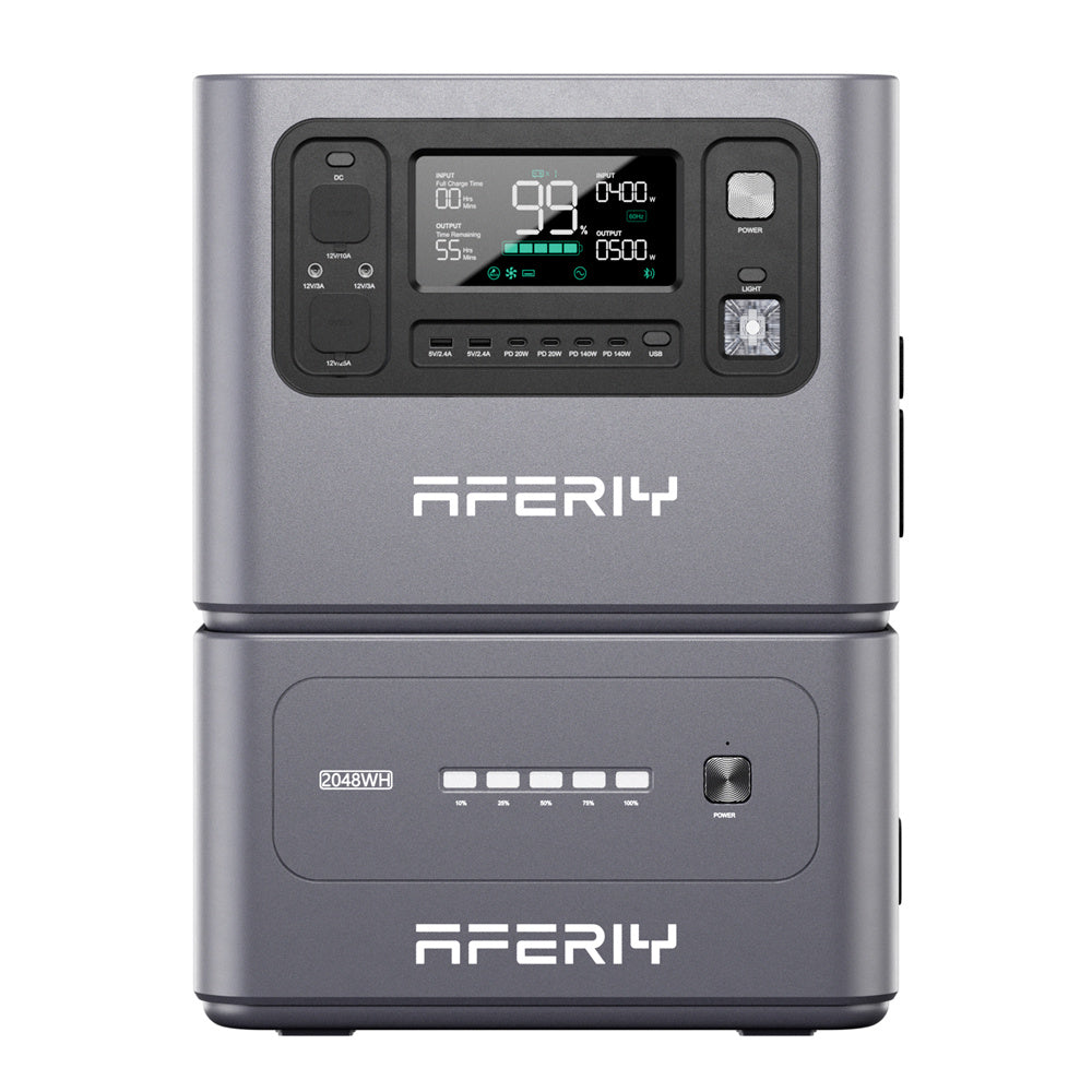 2800W 2048Wh LiFePO4 Portable Power Station, Optional Expansion Battery, 1200W Solar Input, App Control & UPS Backup