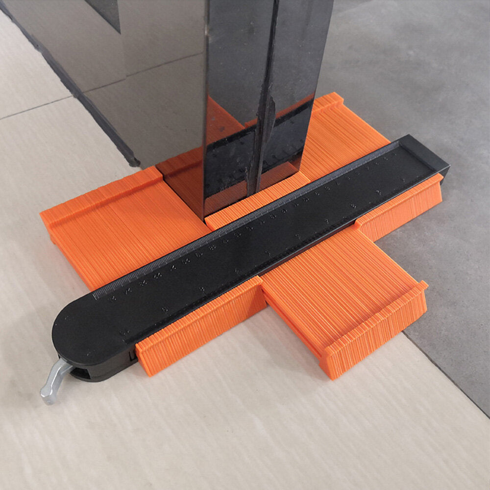 5''/10'' Contour Gauge with Metal Lock - Durable Profile Duplicator for Tiling, Carpets, and Plumbing