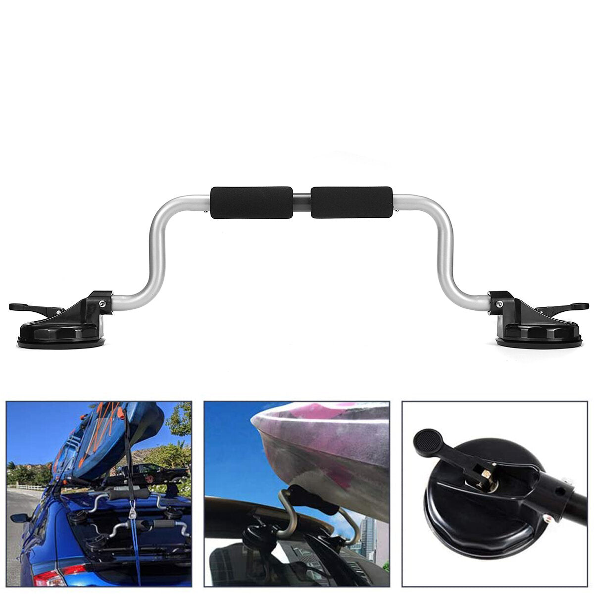 Boat Roller With Suction Cup Holder Canoe Boat Pusher Pushing Support Tool For Kayak Loading Assist