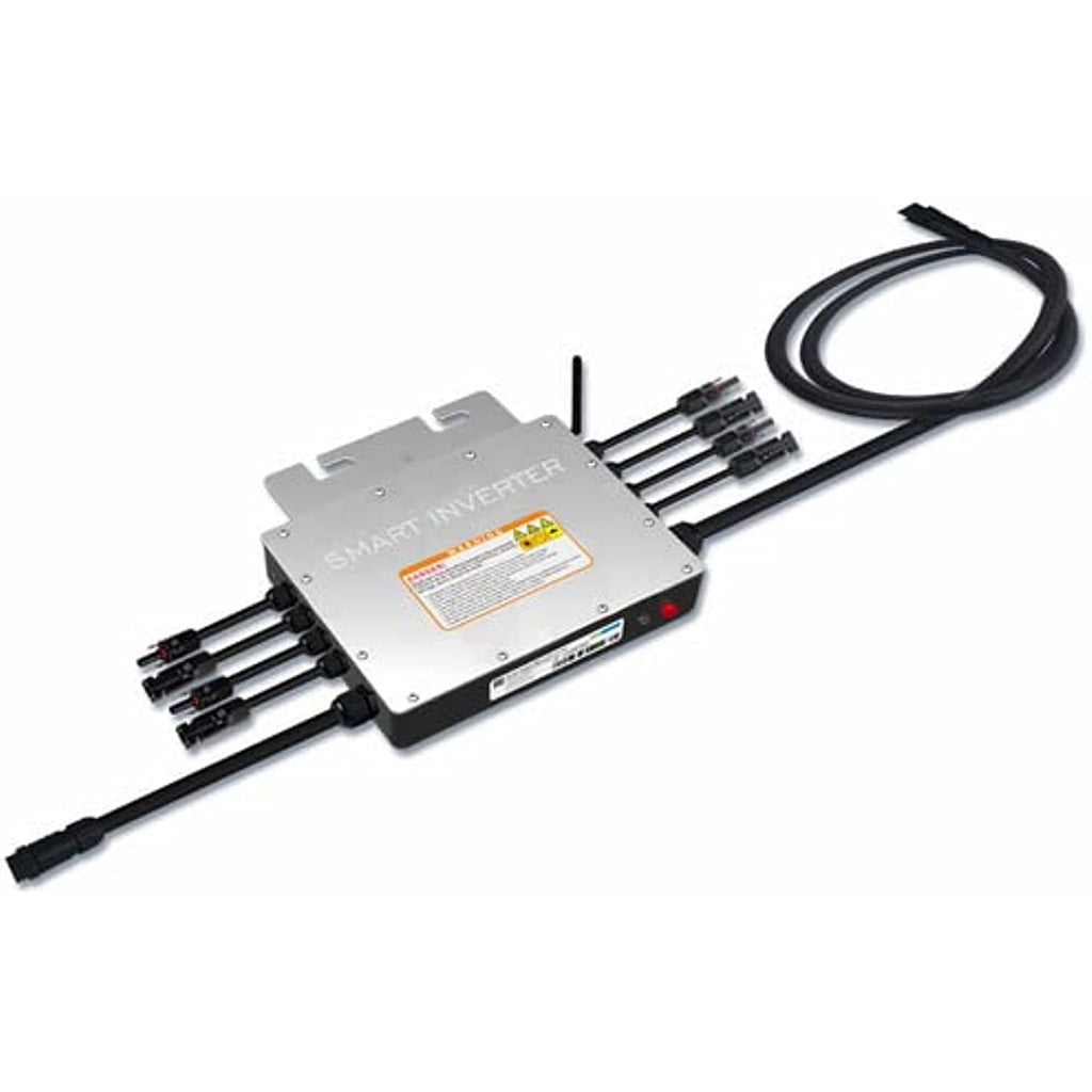 Grid Tie Micro Inverter with WiFi Communication Waterproof MPPT Stackable DC30-60V Solar Input AC110V 220V Auto Pure Sine Wave Output