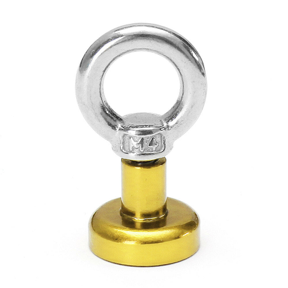 16mm 5kg Neodymium Recovery Magnet Metal Detector Circular Eyebolt Magnet Red/Yellow/Blue