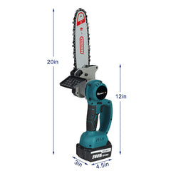1500W 10000rpm 8"/10" ELectric Saw Chainsaw Wood Cutting Tool Brushless Motor for 18V/21V Battery