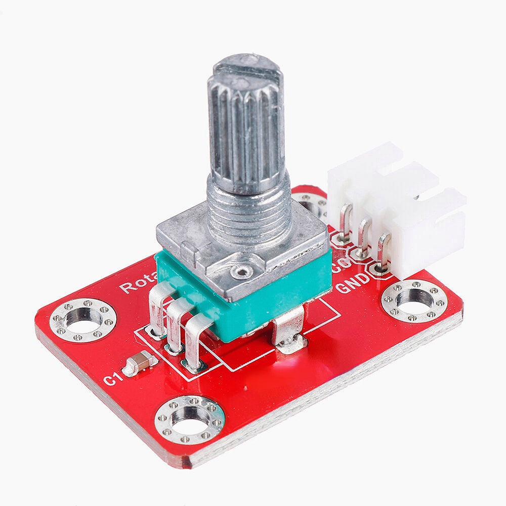 3Pcs Brick Adjustable Potentiometer Module (Pad hole) with Anti-reverse Plug White Terminal Analog Signal