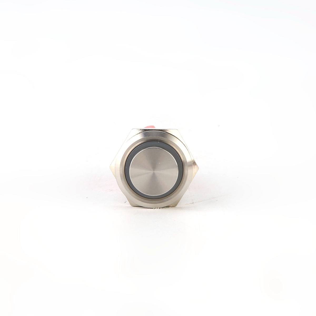 16MM 10A 250V 12V 4Pin LED Light Button Switch Momentary Reset Metal Push Button Switch