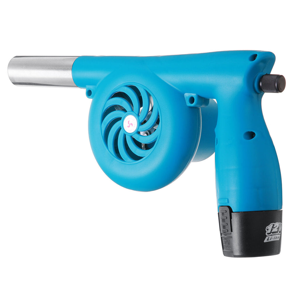 12V Outdoor Cooking Electric BBQ Fan Air Blower Rechargeable BBQ Grill Fan Guns Portable Fire Camping Picnic Tool