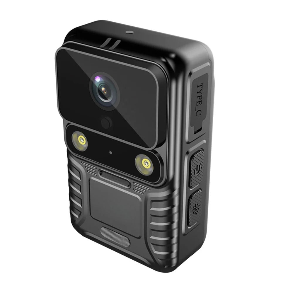 Stealth 4K 12MP WiFi Wearable Body Camera - Night Vision, IP65, 2.0" IPS Touch, GPS, Motion Detect