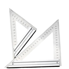 Greener 90 Degree Square Ruler Triangle Ruler Stainless Steel Multi-Function Triangle Board Woodworking Protractor Measuring Instrument