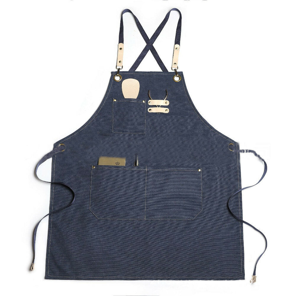 Sleeveless Apron Waterproof Woodworking Anti-fouling Polyester Apron For DIY Woodworking Enthusiast