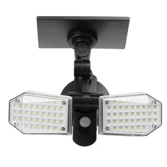 78SMD/130COB Solar Wall Light Waterproof Double Head Outdoor Garden Security Lamp
