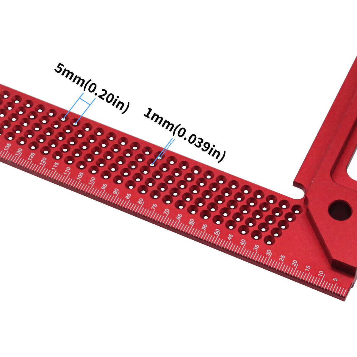 Precision Woodworking Square - Multi-functional Aluminum Tool for Accurate Framing, Marking & Scribing (300mm)