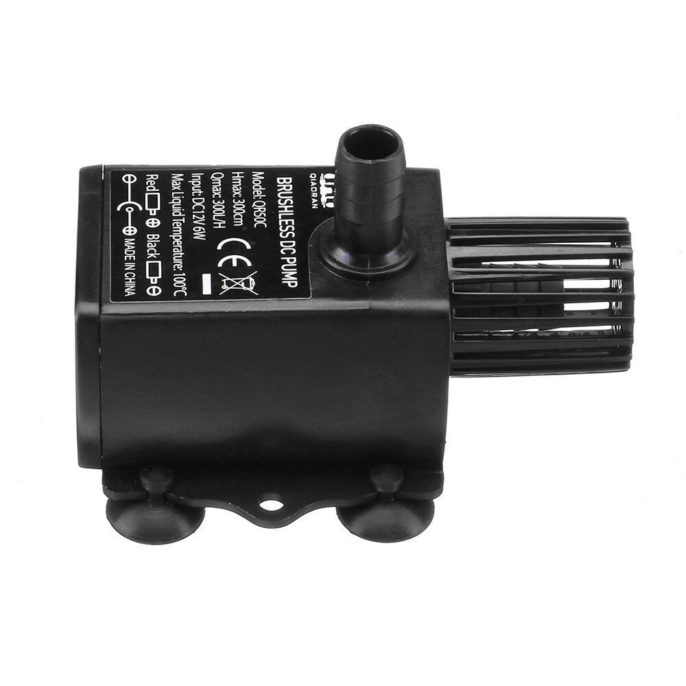 DC 5V 12V 6W Water Pump USB Female Plug Ultra-quiet Mini Brushless DC Water Pump