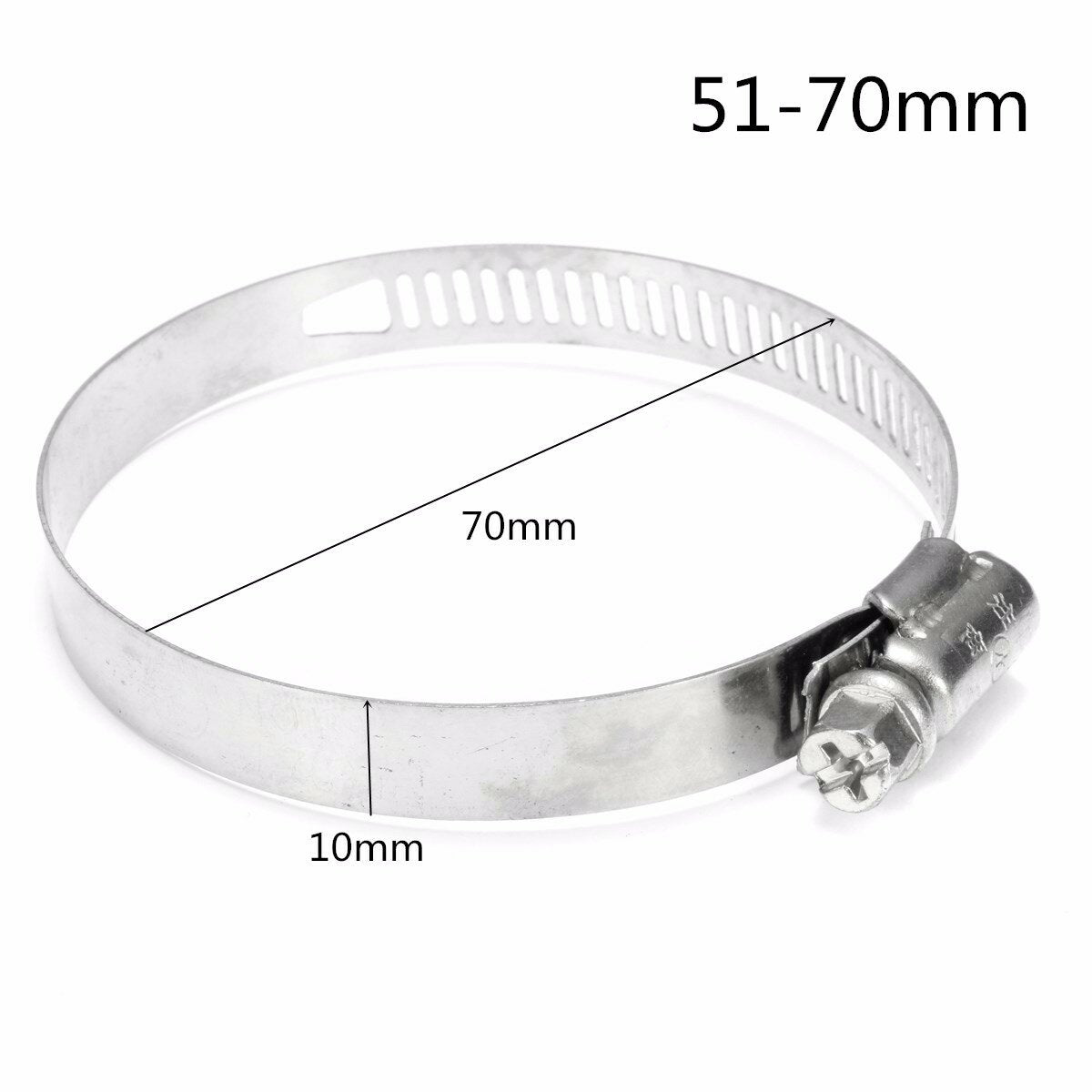 Multi-purpose Pipe Clamps Hose Clips Stainless Steel For Motorcycle Exhaust Pipe Faucet
