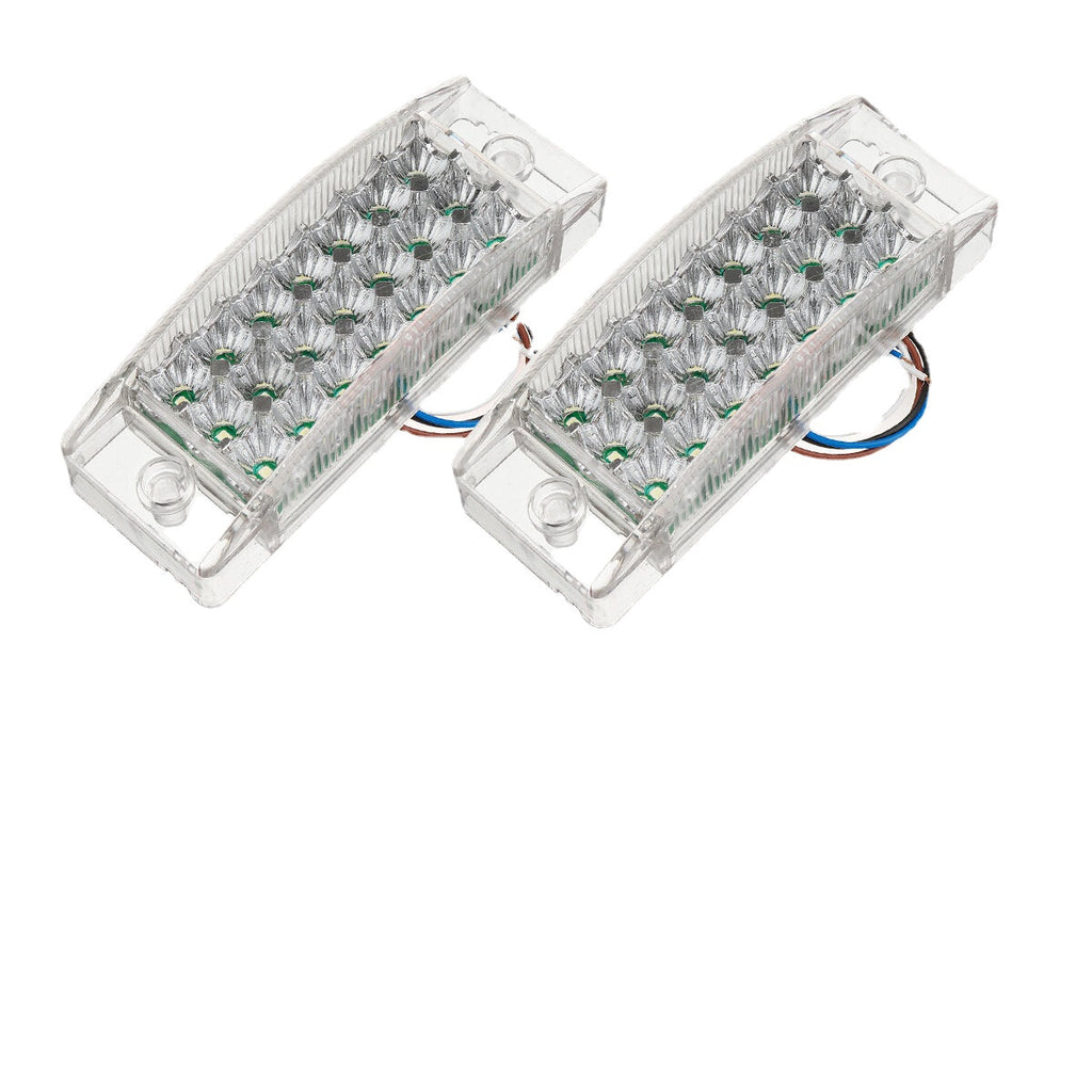 2PCS 21 LED Side Marker Lights Lamp for 12V 24V Truck Trailer Caravan Lorry Van