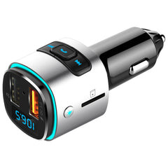 Car Bluetooth FM Transmitter QC 3.0 USB Car Charger Colorful LED Light Bluetooth Audio Adapter Music Play Hands Free Calls
