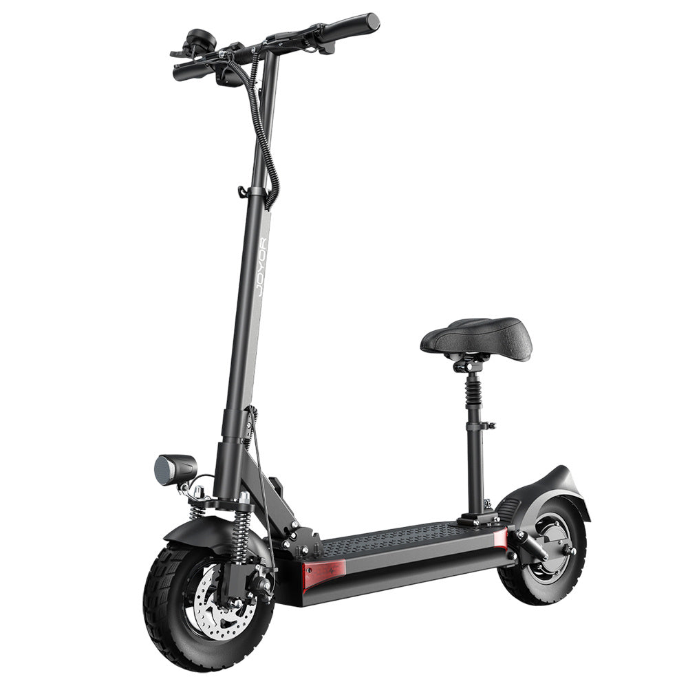 Electric Scooter With Seat 48V 18Ah 500W Recommended Top Speed 25KM/H 10inch Folding Moped Electric Scooter 60KM Mileage Max Load 120Kg