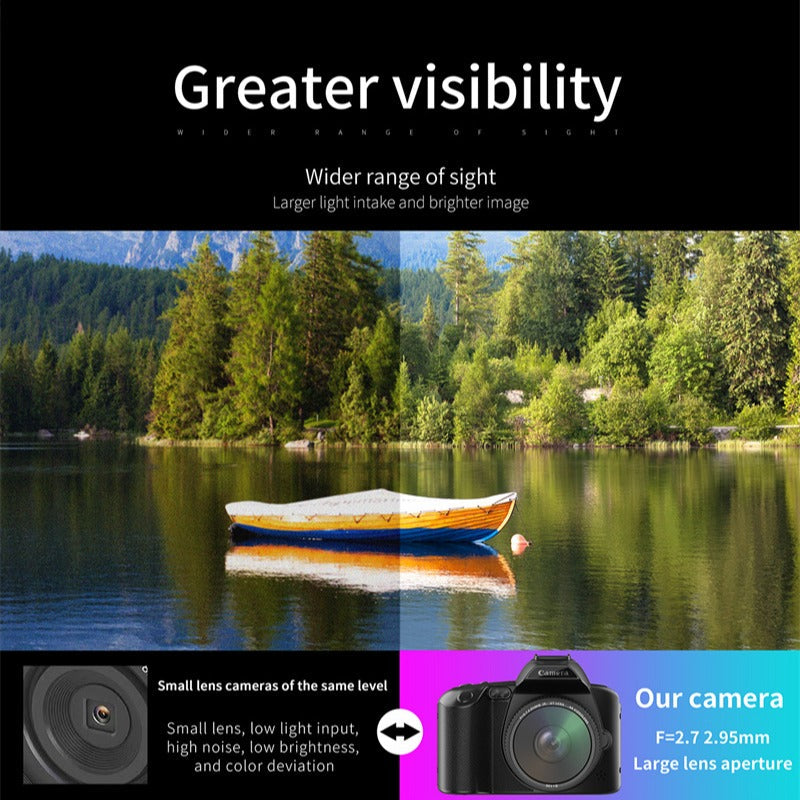 6400MP HD WiFi 4K Dual Lens Camcorder, 3" IPS Display, 16X Zoom, DSLR for YouTube Streaming & Vlogging
