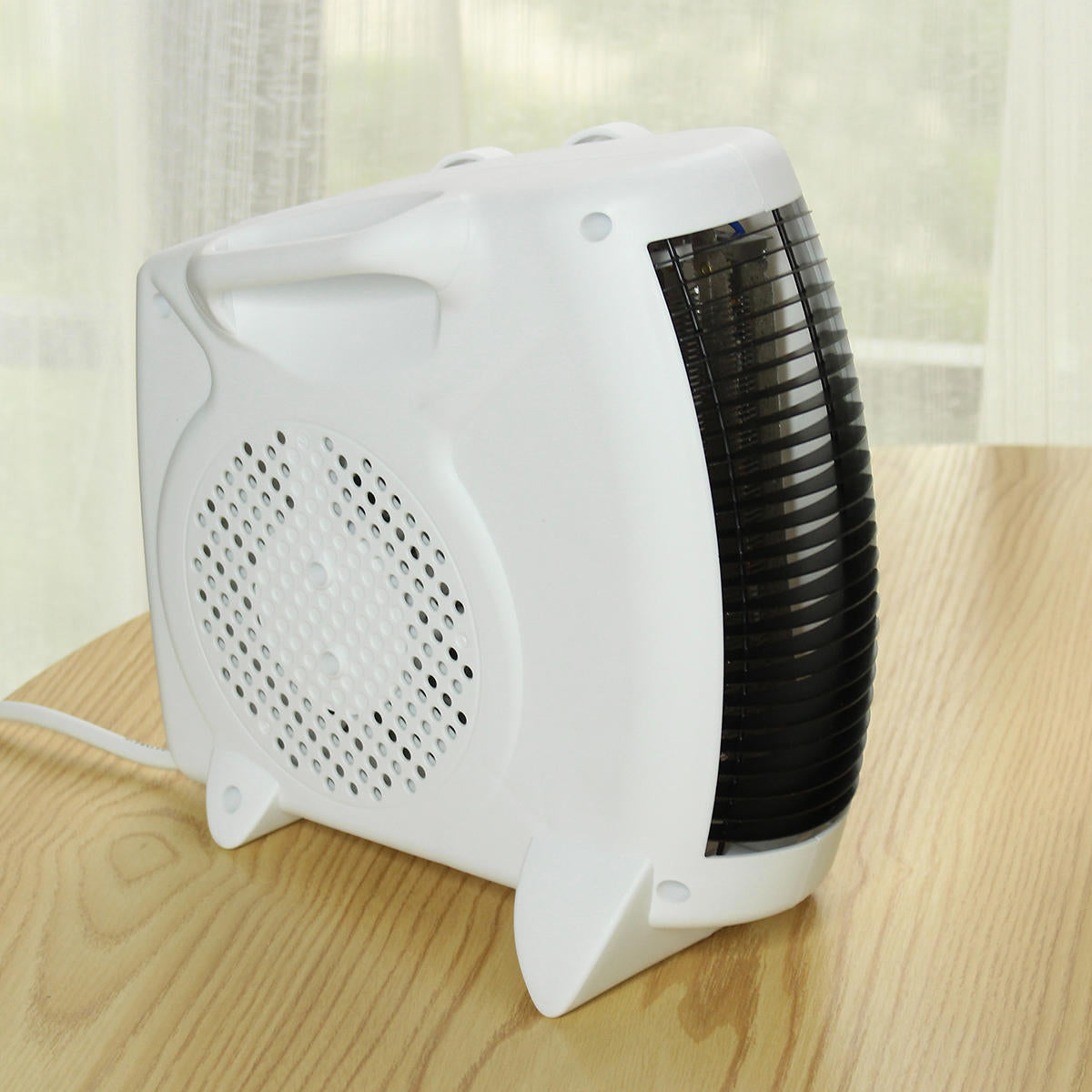 Mini Mute 1800W Electric Heater & Fan, 3 Speeds, Portable Desktop Warmer for Home/Office