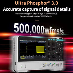 Oscilloscope 2/4 Channels 150MHz Bandwidth 12-bit ADC 1.25GSa/s Sampling Rate Large Storage Depth High-Definition Touch Screen