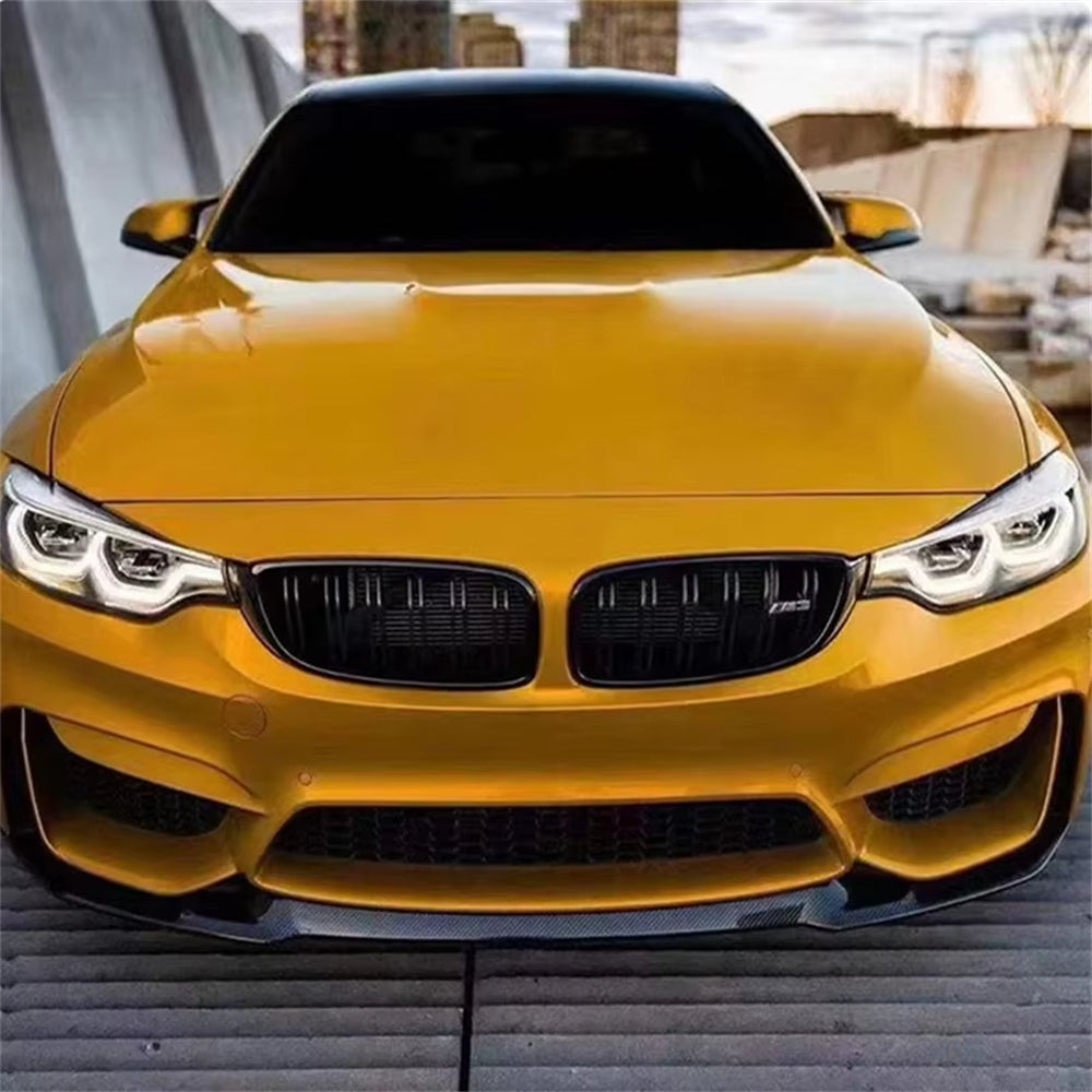 CS Style Front Bumper Lip Splitter Diffuser Spoiler for BMW M3 F80 M4 F82 F83 2015-2020 Car Accessory Lower Bumper Guard