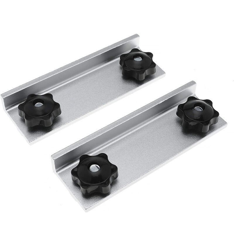T-Track Long Stop Kit for Woodworking - Durable Aluminum Alloy, Fits CNC, Router Tables, Table Saws, Drill Presses