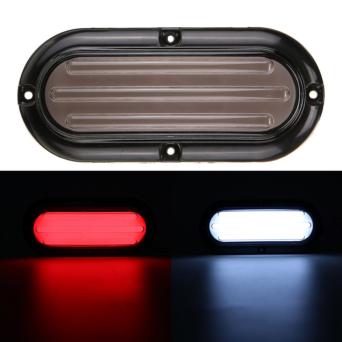 2Pcs 10-30V 74 LED Trailer Truck RV Brake Tail Light Turn Signal Strobe Lamp