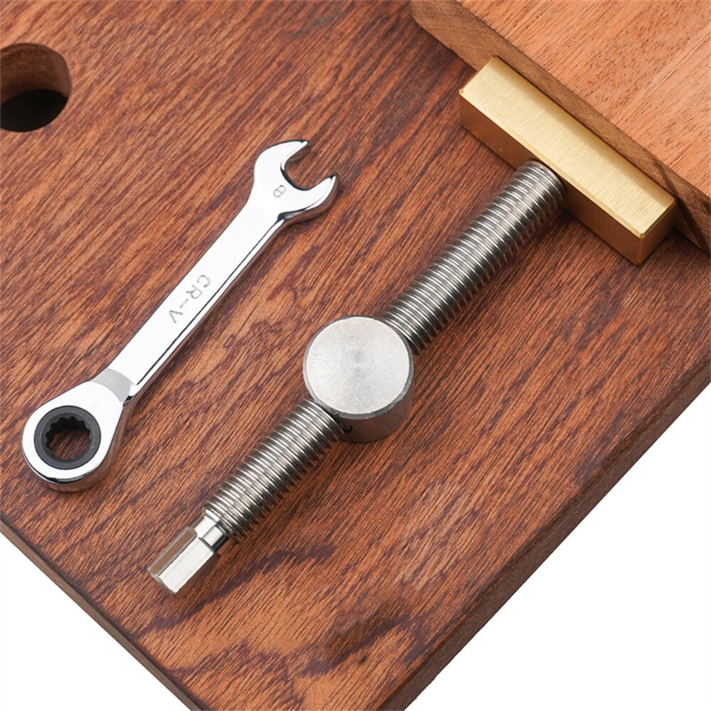 Sturdy Stainless Steel Woodworking Desktop Press, Adjustable 19mm/20mm, Lightweight, Durable, Easy to Use, 340g
