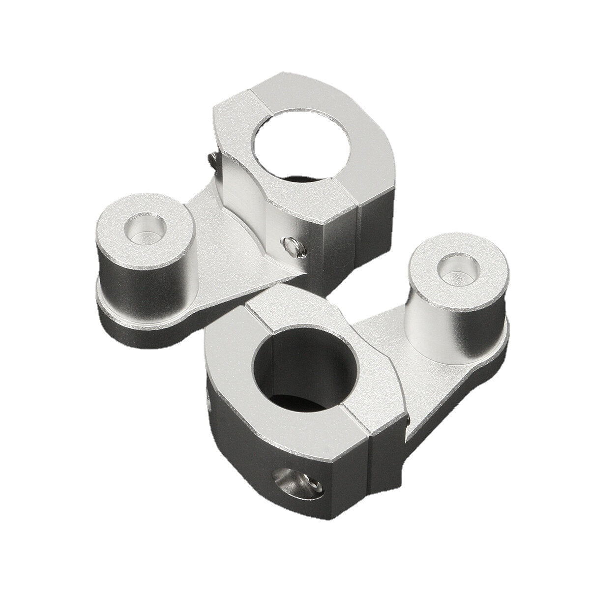 2pcs 28mm Aluminum Motorcycle Handlebar Fat Bar Mount Riser Clamps Universal