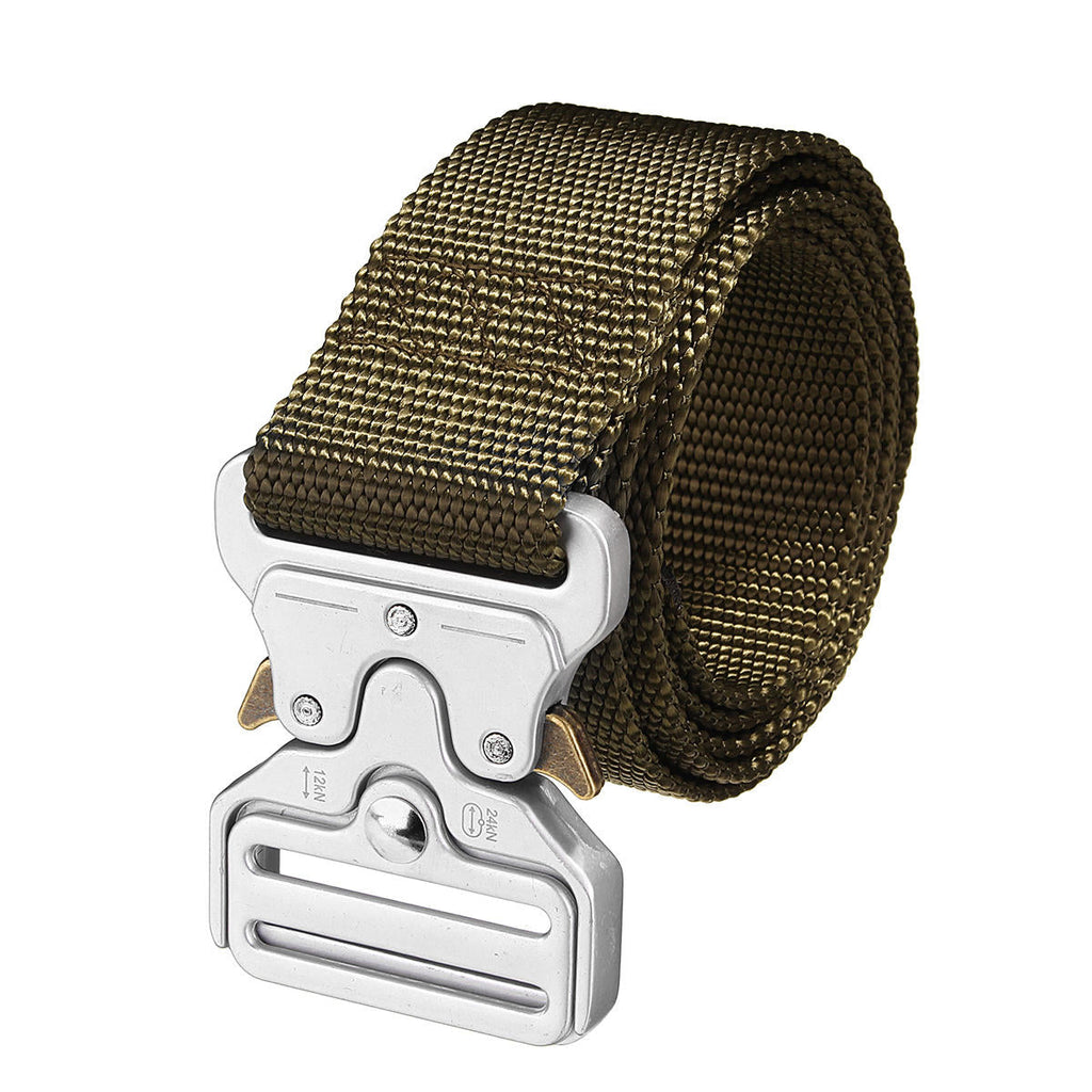 Military Tactical Belt Heavy Duty Webbing Belts Military Style Nylon Belts with Metal Buckle