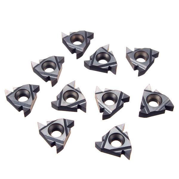 10pcs 16ER AG55 Tungsten Steel Inserts External Turning Tool Holder Inserts