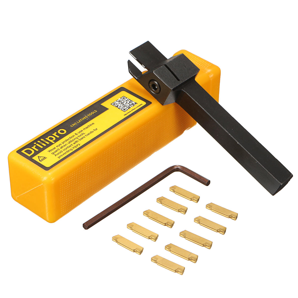 10x10 x100mm Grooving Tool Holder With 10pcs MGMN200 Insert Blade For 2mm Cut