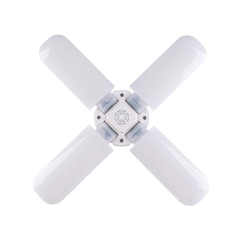 E27 Adjustable 2/3/4/5+1 Blades Deformable LED Garage Light Bulb Workshop Ceiling Lamp for Indoor AC85-265V