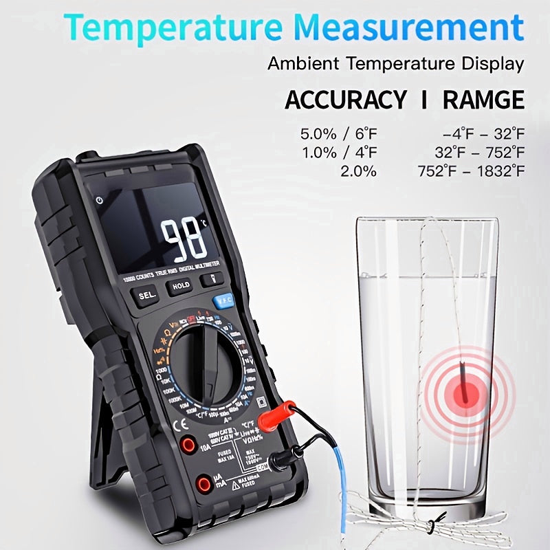 Multifunctional Digital Multimeter 10000 Counts NCV Voltage Current Testing