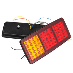 2pcs 24V 60 LED Rear Tail Light Waterproof Brake Stop Reverse Lamp For Trailer Truck Car Boat Caravan Van