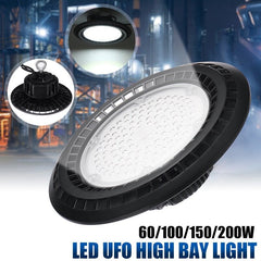 55/110/165/220LED 6000K White Light UFO High Bay Indoor/Outdoor IP65 Factory Warehouse