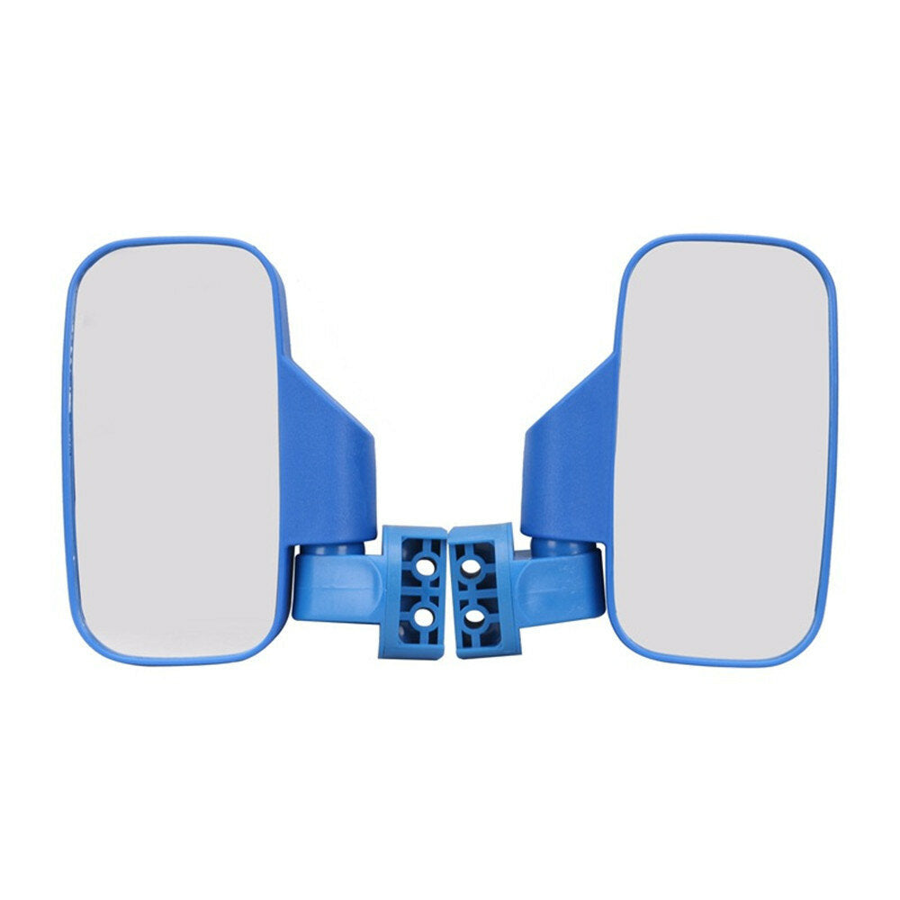Pair Universal Motorcycle Mirrors UTV Handle Bar Side Rear View Mirrors Shockproof