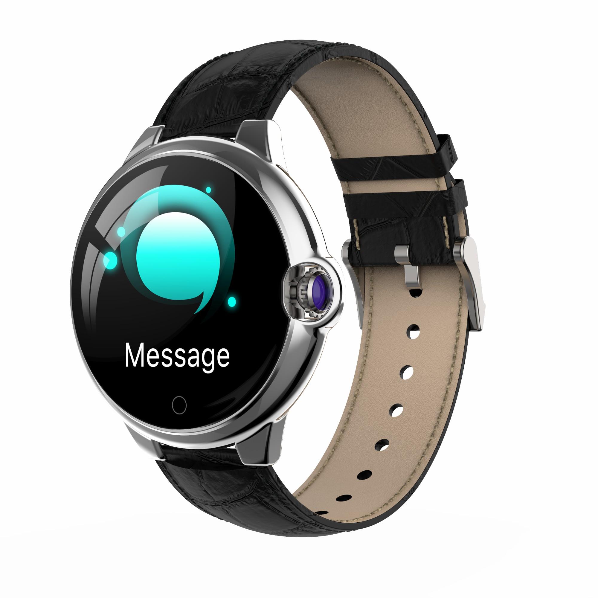 Sapphire Glass Screen Ultra-thin Body Heart Rate Sleep WhatsApp Reminder 45Days Standby Smart Watch
