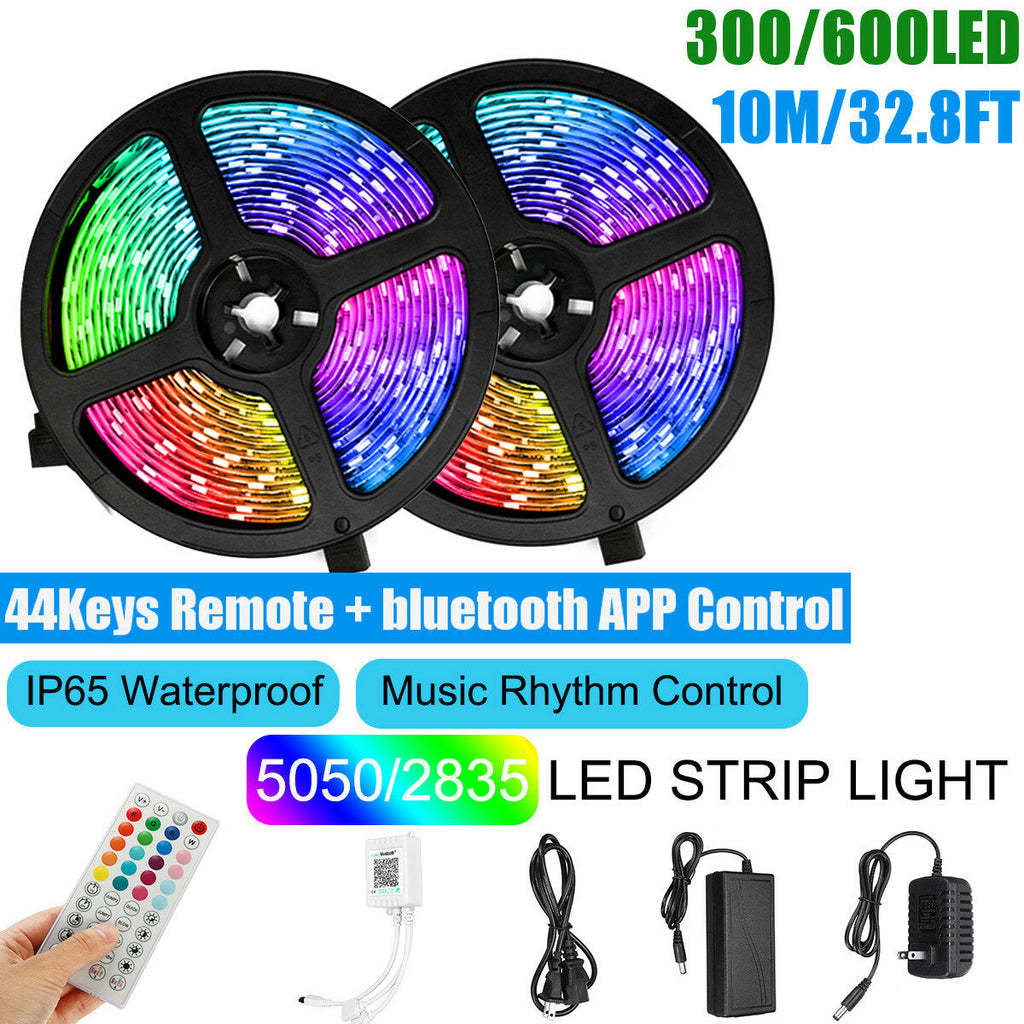 Smart LED Strip Light APP Control Music Waterproof Lamp 44 Keys Remote Control