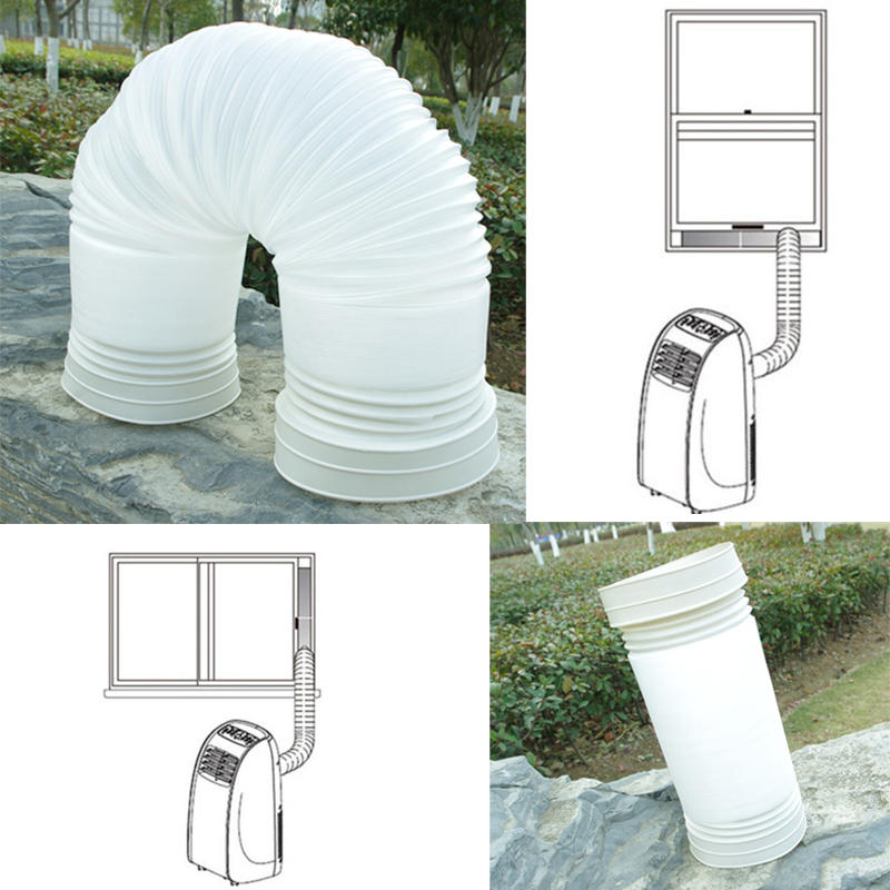 150cm Flexible Portable Exhaust Hose PVC Tube Fits Air Conditioner 5" Dia Vent Hose