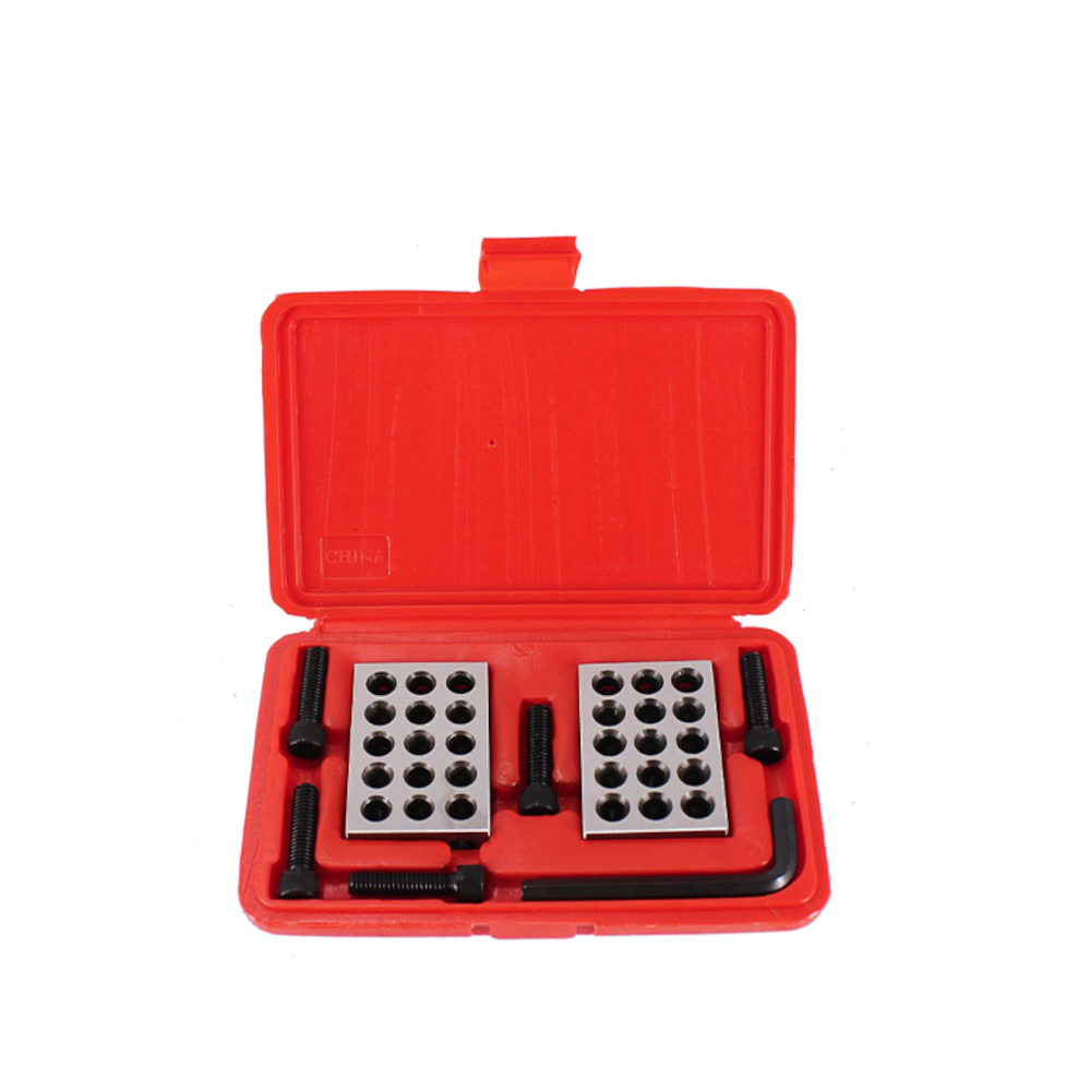 2pcs 1x2x3 Inch Blocks 23 Holes Parallel Clamping Block Lathe Tools Precision Block