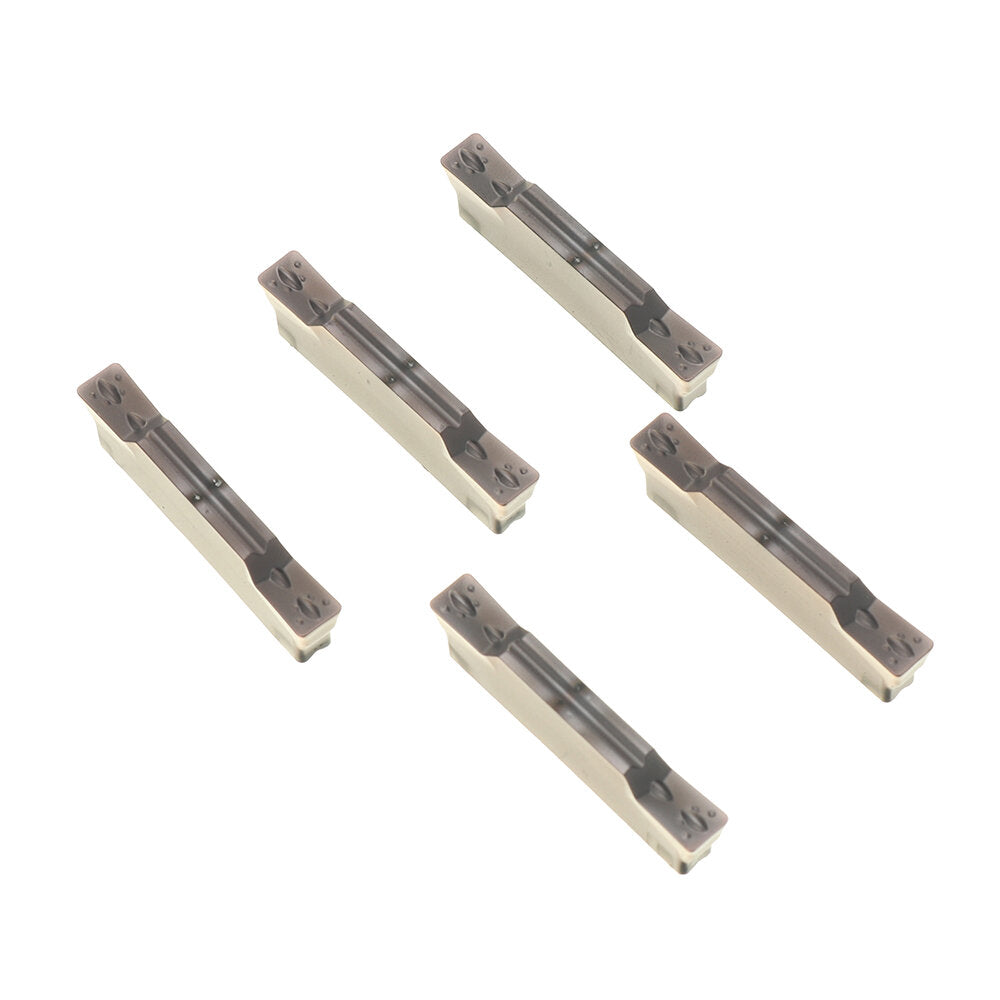 10Pcs Carbide Insert Plate Lathe Grooving Blade CNC Oblique Flat Head Precision Cutting And Grooving Blade