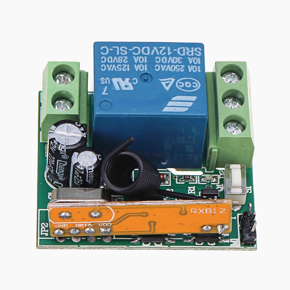 433Mhz DC12V 1CH Wireless Remote Control Switch Relay Receiver Module + 2 RF Transmitter
